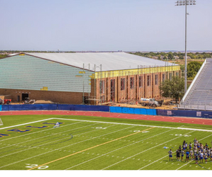 Exterior of turf room
